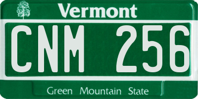 VT license plate CNM256