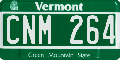 VT license plate CNM264