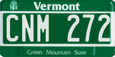 VT license plate CNM272
