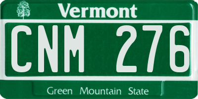 VT license plate CNM276