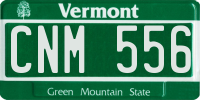 VT license plate CNM556