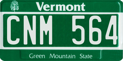 VT license plate CNM564