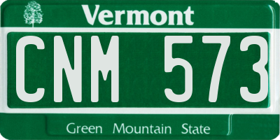 VT license plate CNM573