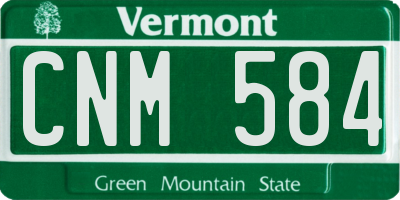 VT license plate CNM584
