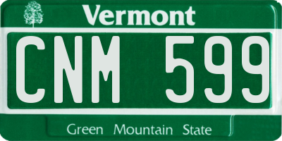 VT license plate CNM599