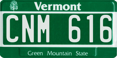 VT license plate CNM616