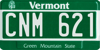VT license plate CNM621