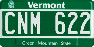 VT license plate CNM622