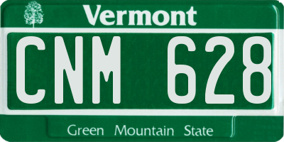 VT license plate CNM628