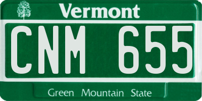VT license plate CNM655