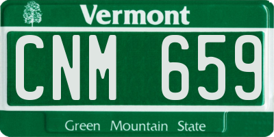VT license plate CNM659