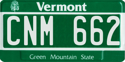 VT license plate CNM662