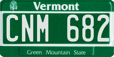 VT license plate CNM682