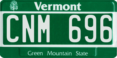 VT license plate CNM696