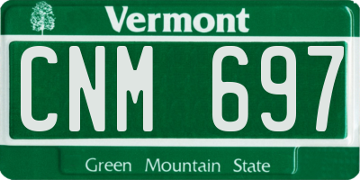 VT license plate CNM697