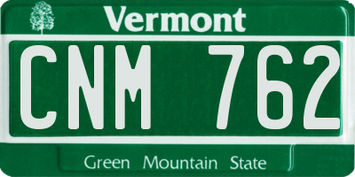 VT license plate CNM762
