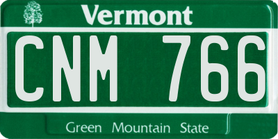 VT license plate CNM766