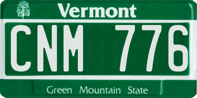 VT license plate CNM776