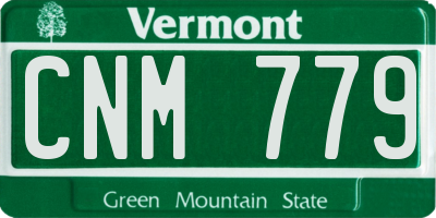 VT license plate CNM779