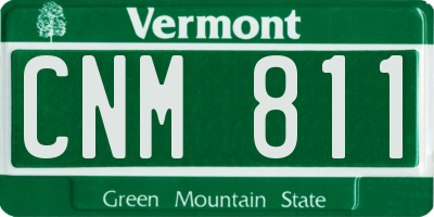 VT license plate CNM811