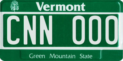 VT license plate CNN000