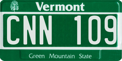 VT license plate CNN109