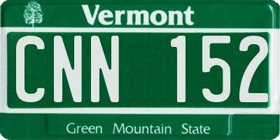 VT license plate CNN152