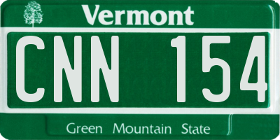 VT license plate CNN154