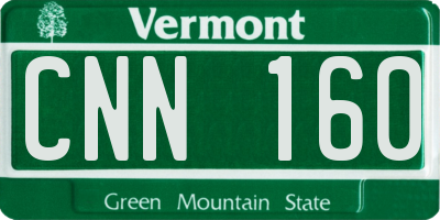 VT license plate CNN160