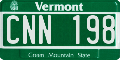 VT license plate CNN198