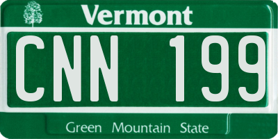 VT license plate CNN199