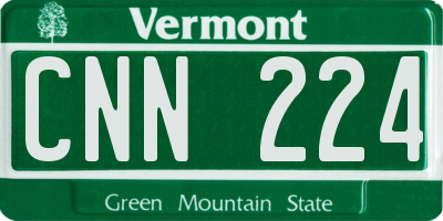 VT license plate CNN224