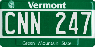 VT license plate CNN247