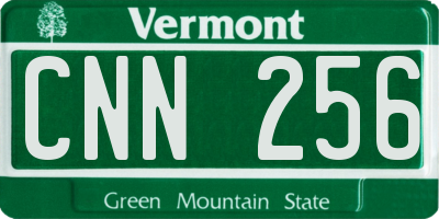 VT license plate CNN256