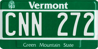 VT license plate CNN272
