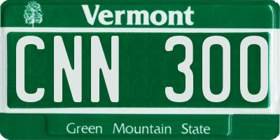 VT license plate CNN300