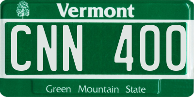 VT license plate CNN400
