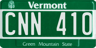 VT license plate CNN410