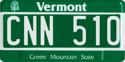VT license plate CNN510