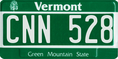 VT license plate CNN528