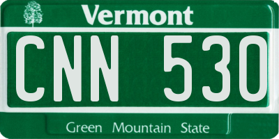VT license plate CNN530