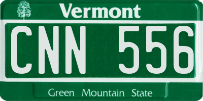 VT license plate CNN556