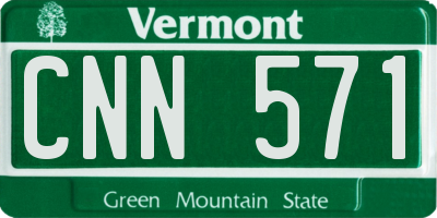 VT license plate CNN571