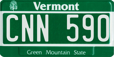 VT license plate CNN590