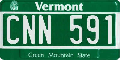 VT license plate CNN591