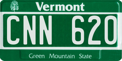 VT license plate CNN620