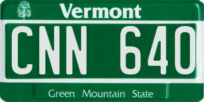 VT license plate CNN640