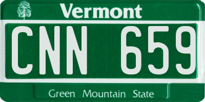 VT license plate CNN659