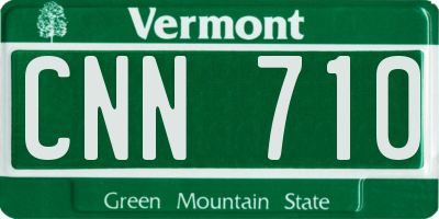 VT license plate CNN710