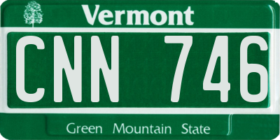 VT license plate CNN746